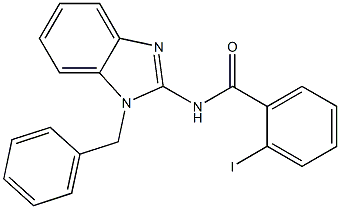 N-(1-benzyl-1H-benzimidazol-2-yl)-2-iodobenzamide Structure