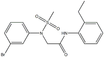 2-[3-bromo(methylsulfonyl)anilino]-N-(2-ethylphenyl)acetamide