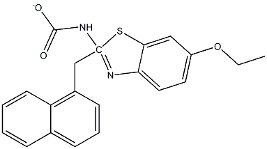 2-naphthylmethyl 6-ethoxy-1,3-benzothiazol-2-ylcarbamate 结构式