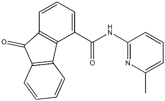N-(6-methyl-2-pyridinyl)-9-oxo-9H-fluorene-4-carboxamide,,结构式