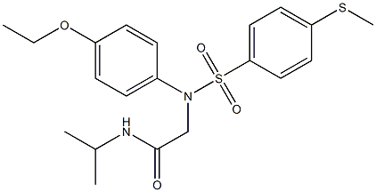 2-(4-ethoxy{[4-(methylsulfanyl)phenyl]sulfonyl}anilino)-N-isopropylacetamide