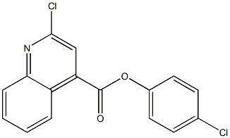 4-chlorophenyl 2-chloro-4-quinolinecarboxylate Structure