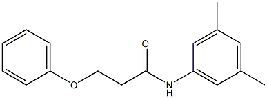 N-(3,5-dimethylphenyl)-3-(phenyloxy)propanamide Struktur