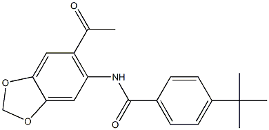 N-(6-acetyl-1,3-benzodioxol-5-yl)-4-tert-butylbenzamide|