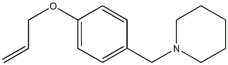 allyl 4-(1-piperidinylmethyl)phenyl ether 结构式
