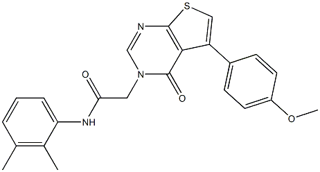  N-(2,3-dimethylphenyl)-2-(5-(4-methoxyphenyl)-4-oxothieno[2,3-d]pyrimidin-3(4H)-yl)acetamide