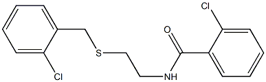 2-chloro-N-{2-[(2-chlorobenzyl)sulfanyl]ethyl}benzamide Structure