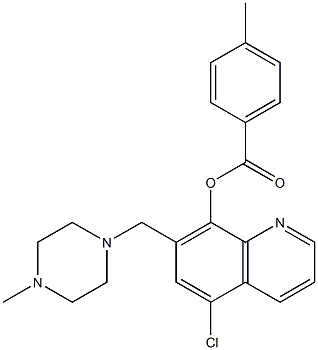  5-chloro-7-[(4-methyl-1-piperazinyl)methyl]-8-quinolinyl 4-methylbenzoate