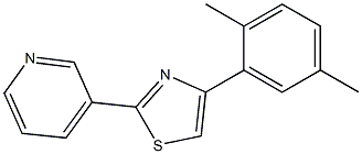 3-[4-(2,5-dimethylphenyl)-1,3-thiazol-2-yl]pyridine|