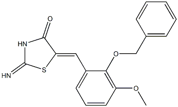 5-[2-(benzyloxy)-3-methoxybenzylidene]-2-imino-1,3-thiazolidin-4-one