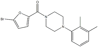  1-(5-bromo-2-furoyl)-4-(2,3-dimethylphenyl)piperazine