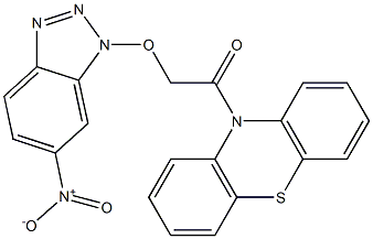 10-[({6-nitro-1H-1,2,3-benzotriazol-1-yl}oxy)acetyl]-10H-phenothiazine Structure