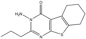 3-amino-2-propyl-5,6,7,8-tetrahydro[1]benzothieno[2,3-d]pyrimidin-4(3H)-one Struktur