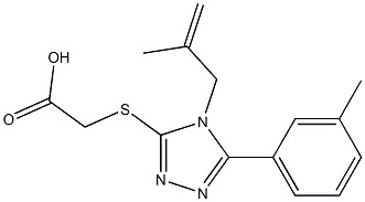  {[5-(3-methylphenyl)-4-(2-methyl-2-propenyl)-4H-1,2,4-triazol-3-yl]sulfanyl}acetic acid