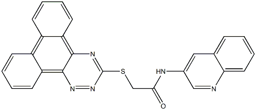  2-(phenanthro[9,10-e][1,2,4]triazin-3-ylsulfanyl)-N-(3-quinolinyl)acetamide