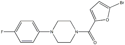 1-(5-bromo-2-furoyl)-4-(4-fluorophenyl)piperazine