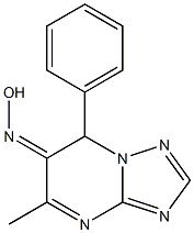 5-methyl-7-phenyl[1,2,4]triazolo[1,5-a]pyrimidin-6(7H)-one oxime,,结构式