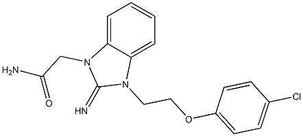 2-{3-[2-(4-chlorophenoxy)ethyl]-2-imino-2,3-dihydro-1H-benzimidazol-1-yl}acetamide