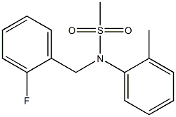 N-(2-fluorobenzyl)-N-(2-methylphenyl)methanesulfonamide Structure