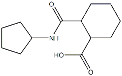 2-[(cyclopentylamino)carbonyl]cyclohexanecarboxylic acid,,结构式