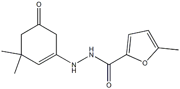 N'-(3,3-dimethyl-5-oxo-1-cyclohexen-1-yl)-5-methyl-2-furohydrazide 化学構造式