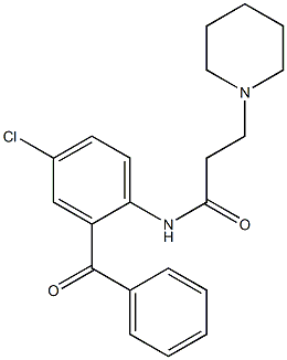 N-(2-benzoyl-4-chlorophenyl)-3-(1-piperidinyl)propanamide