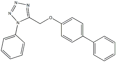 [1,1'-biphenyl]-4-yl (1-phenyl-1H-tetraazol-5-yl)methyl ether Structure