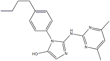 1-(4-butylphenyl)-2-[(4,6-dimethyl-2-pyrimidinyl)amino]-1H-imidazol-5-ol|