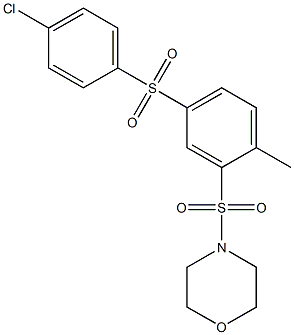 4-chlorophenyl 4-methyl-3-(4-morpholinylsulfonyl)phenyl sulfone