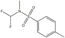 N-(difluoromethyl)-N,4-dimethylbenzenesulfonamide,,结构式