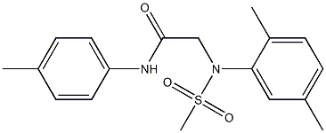 2-[2,5-dimethyl(methylsulfonyl)anilino]-N-(4-methylphenyl)acetamide