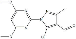 5-chloro-1-(4,6-dimethoxypyrimidin-2-yl)-3-methyl-1H-pyrazole-4-carbaldehyde