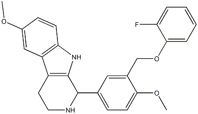 1-{3-[(2-fluorophenoxy)methyl]-4-methoxyphenyl}-6-methoxy-2,3,4,9-tetrahydro-1H-beta-carboline