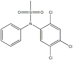 phenyl-N-(2,4,5-trichlorophenyl)methanesulfonamide Struktur