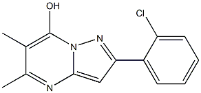 2-(2-chlorophenyl)-5,6-dimethylpyrazolo[1,5-a]pyrimidin-7-ol 结构式