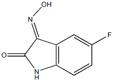 5-fluoro-1H-indole-2,3-dione 3-oxime,,结构式