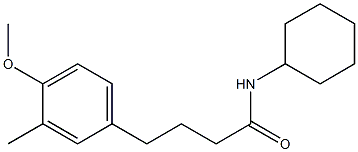 N-cyclohexyl-4-(4-methoxy-3-methylphenyl)butanamide