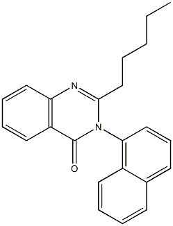 3-(1-naphthyl)-2-pentyl-4(3H)-quinazolinone Struktur