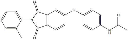  N-(4-{[2-(2-methylphenyl)-1,3-dioxo-2,3-dihydro-1H-isoindol-5-yl]oxy}phenyl)acetamide