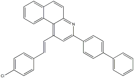  3-[1,1'-biphenyl]-4-yl-1-[2-(4-chlorophenyl)vinyl]benzo[f]quinoline