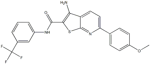 3-amino-6-(4-methoxyphenyl)-N-[3-(trifluoromethyl)phenyl]thieno[2,3-b]pyridine-2-carboxamide