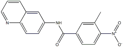  4-nitro-3-methyl-N-(6-quinolinyl)benzamide