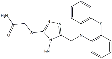 2-{[4-amino-5-(10H-phenothiazin-10-ylmethyl)-4H-1,2,4-triazol-3-yl]sulfanyl}acetamide