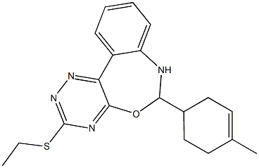 ethyl 6-(4-methyl-3-cyclohexen-1-yl)-6,7-dihydro[1,2,4]triazino[5,6-d][3,1]benzoxazepin-3-yl sulfide