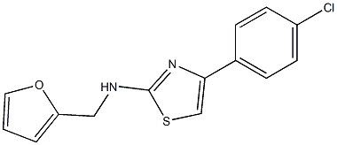  4-(4-chlorophenyl)-N-(2-furylmethyl)-1,3-thiazol-2-amine