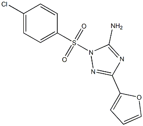 1-[(4-chlorophenyl)sulfonyl]-3-(2-furyl)-1H-1,2,4-triazol-5-amine