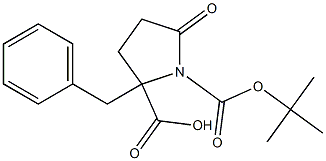 2-benzyl 1-tert-butyl 5-oxo-1,2-pyrrolidinedicarboxylate Struktur