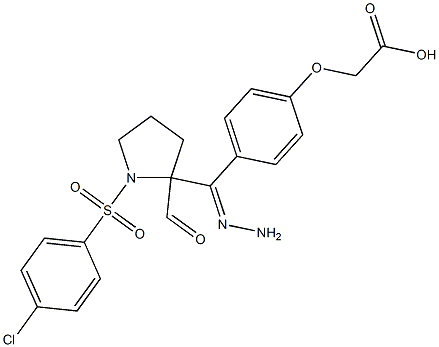  {4-[2-({1-[(4-chlorophenyl)sulfonyl]-2-pyrrolidinyl}carbonyl)carbohydrazonoyl]phenoxy}acetic acid