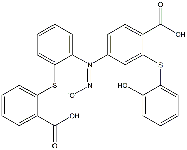 4-[{2-[(2-carboxyphenyl)sulfanyl]phenyl}(oxido)diazenyl]-2-[(2-hydroxyphenyl)sulfanyl]benzoic acid