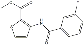 methyl 3-[(3-fluorobenzoyl)amino]-2-thiophenecarboxylate Structure